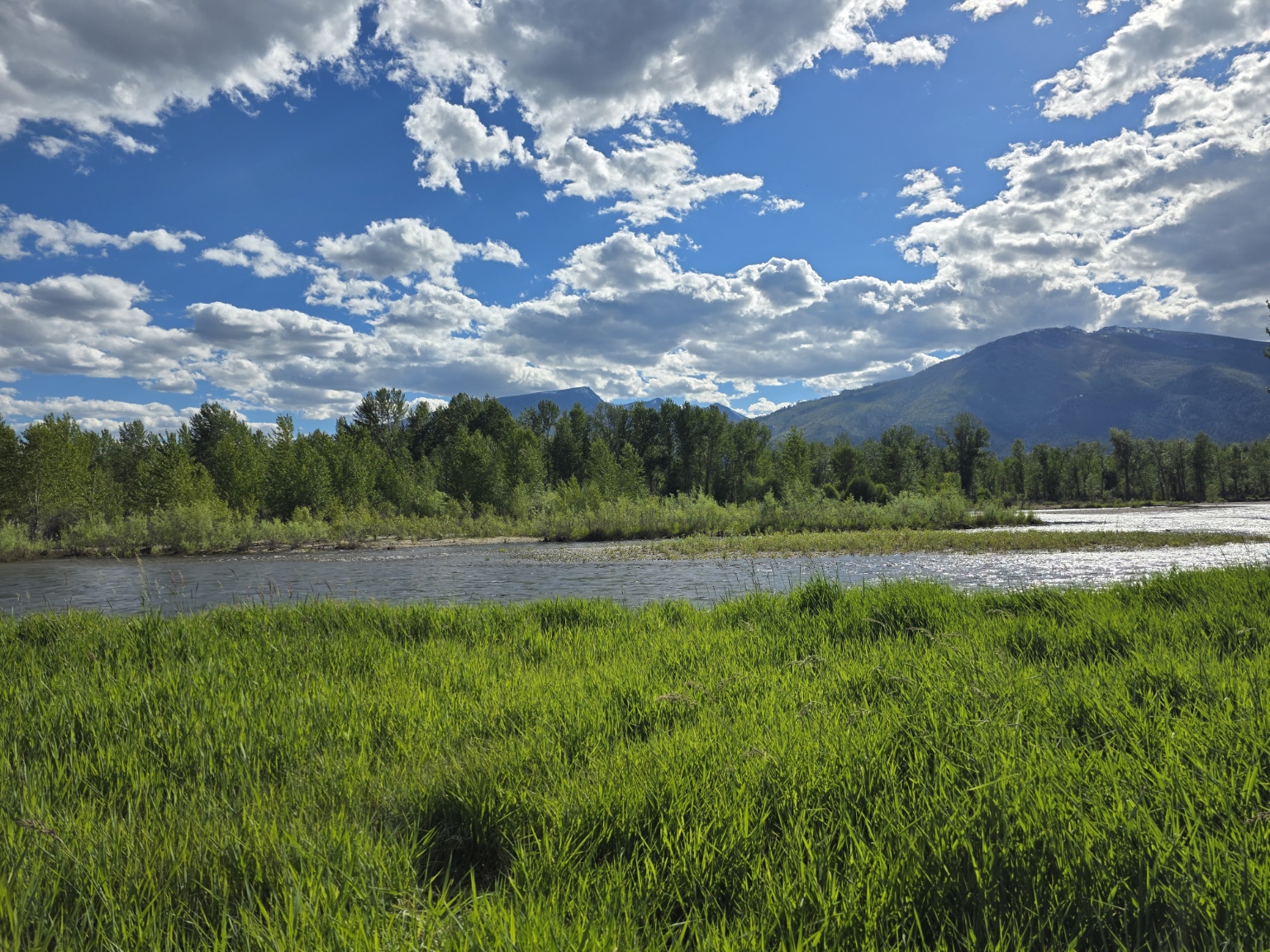The Bitterroot Valley looking west toward the Bitterroot Mountains, near Corvallis, Montana